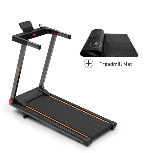 DeerRun A1 Pro Move+  6% Incline Foldable Treadmill——2025 Upgraded Chip & NFC Support | 350Lbs, 10mph Black