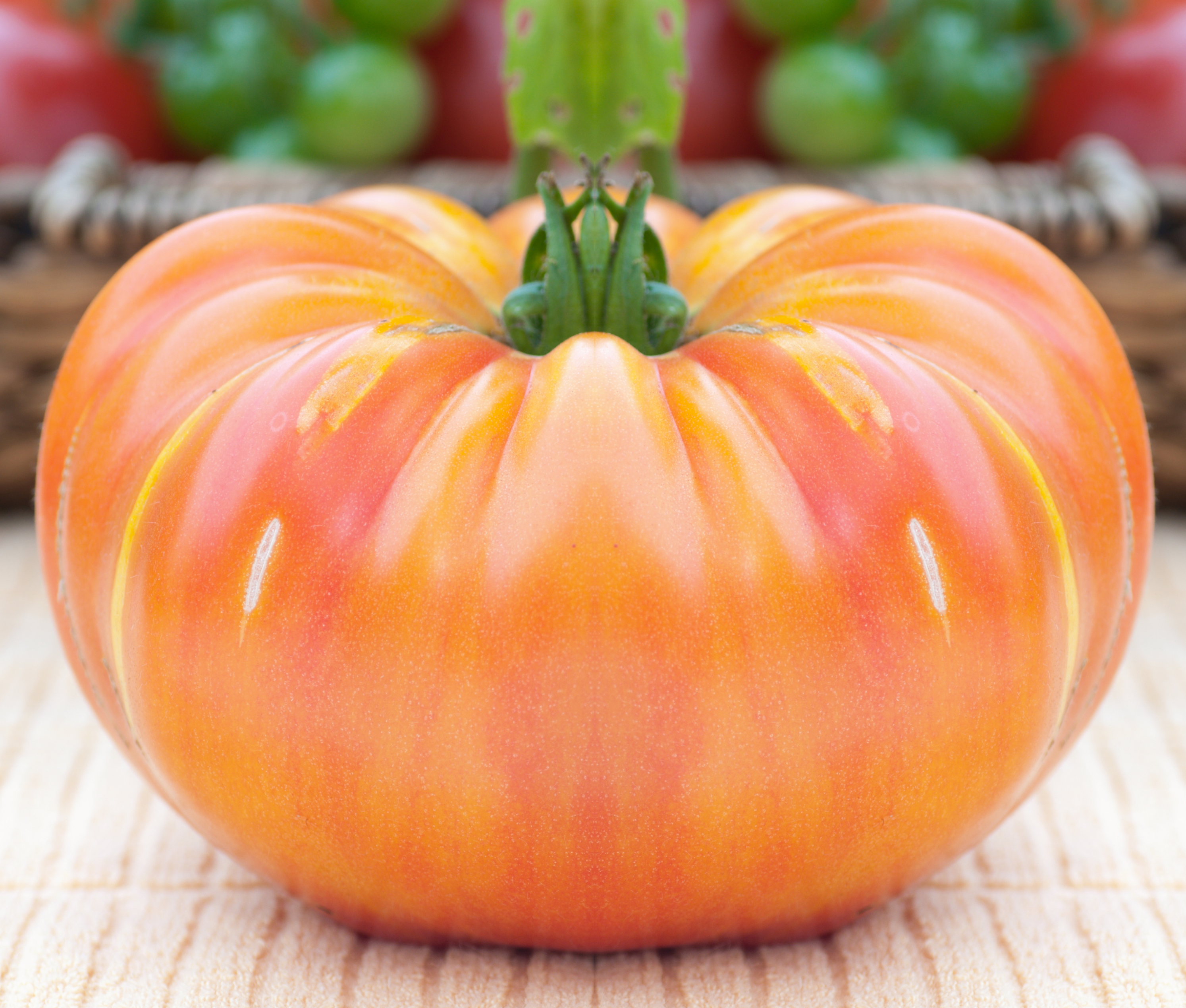 50 OAXACAN JEWEL TOMATO Bicolor Golden Yellow Striped Red Mexican Lycopersicon Vegetable Seeds