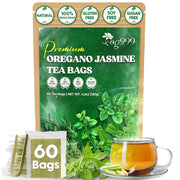Premium Oregano Herbal Tea with Jasmine-Like Notes | Blend of Oregano, Thyme & Lemongrass