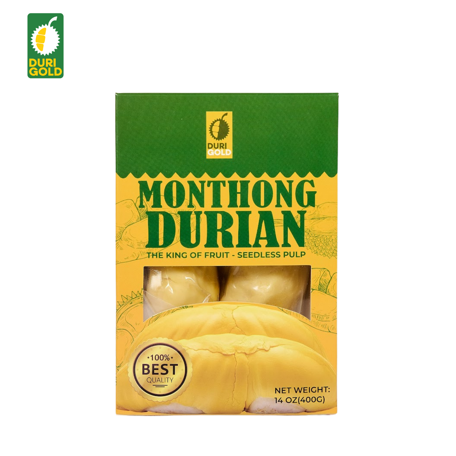 PREMIUM MONTHONG DURIAN SEEDLESS PULP 14.1oz