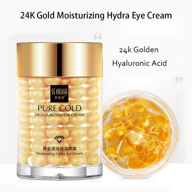 Face Cream Kit 24K Gold Niacinamide Essence Remove Dark Eye Circles Eye Serum Firming Eye Cream Face Care Set Korean Cosmetics