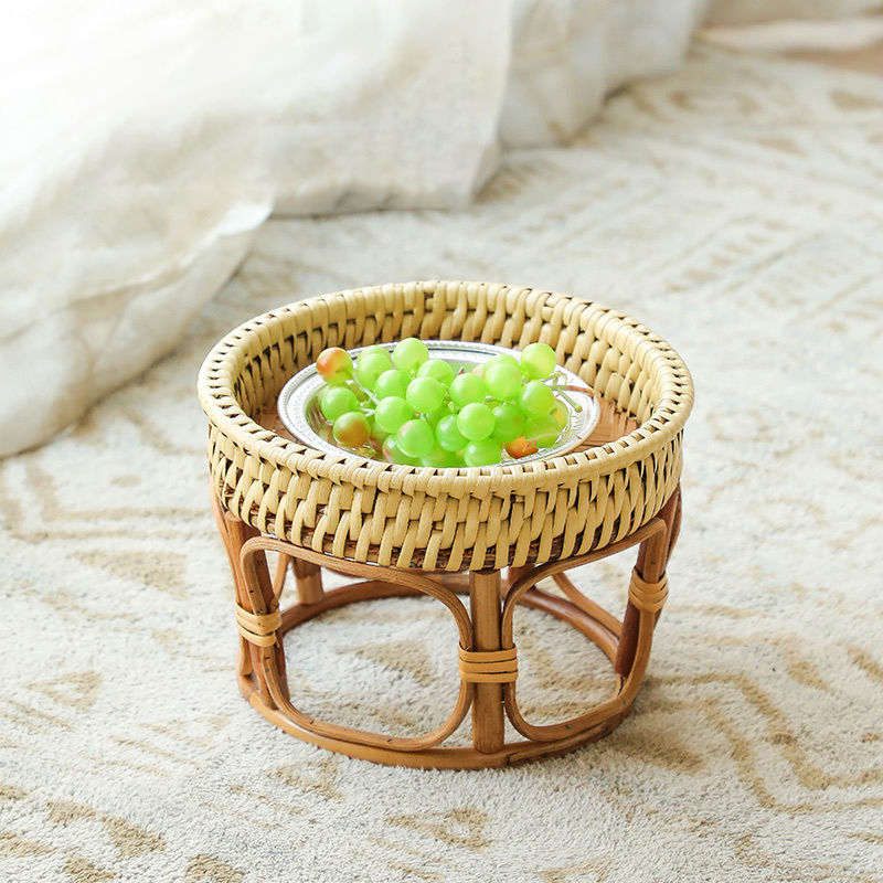 Handmade Japanese Bamboo & Rattan Low Table