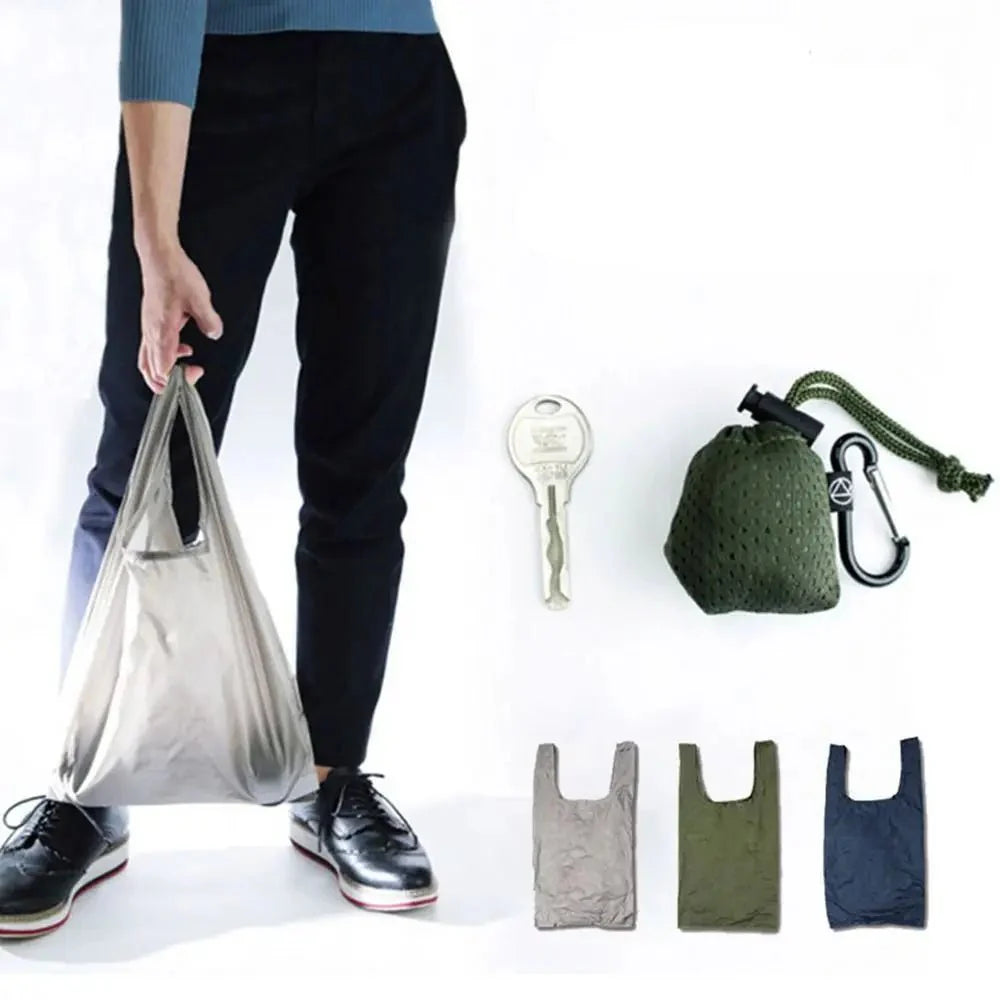 1pc Folding Shopping Bag Waterproof Ultra-light Reusable