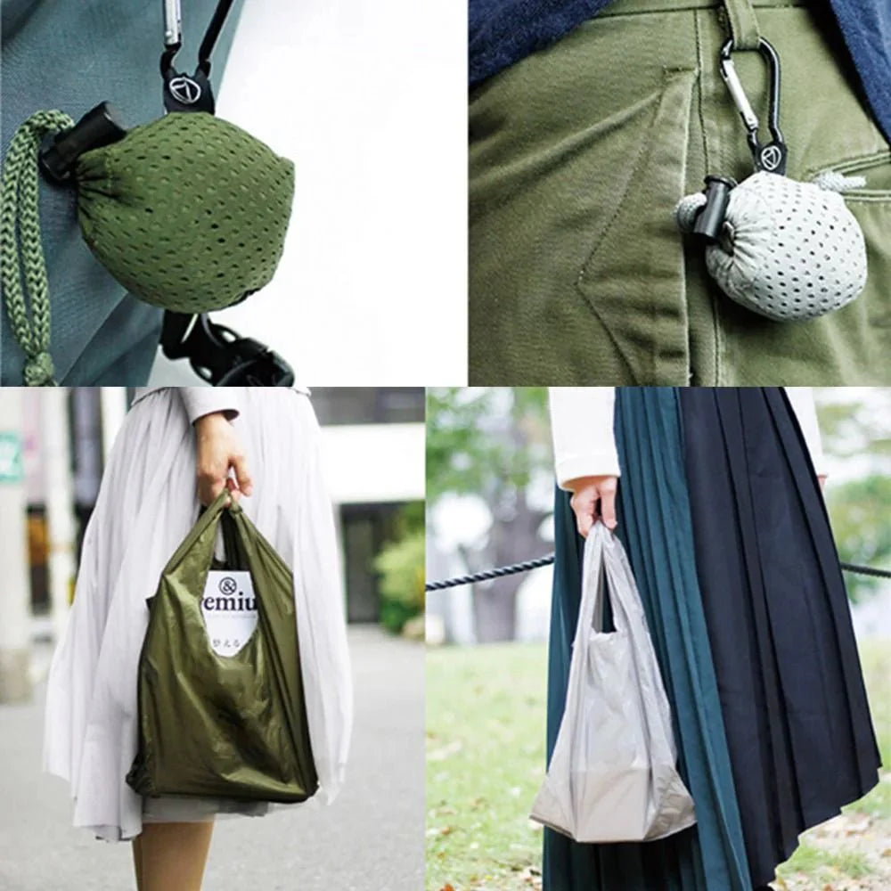 1pc Folding Shopping Bag Waterproof Ultra-light Reusable