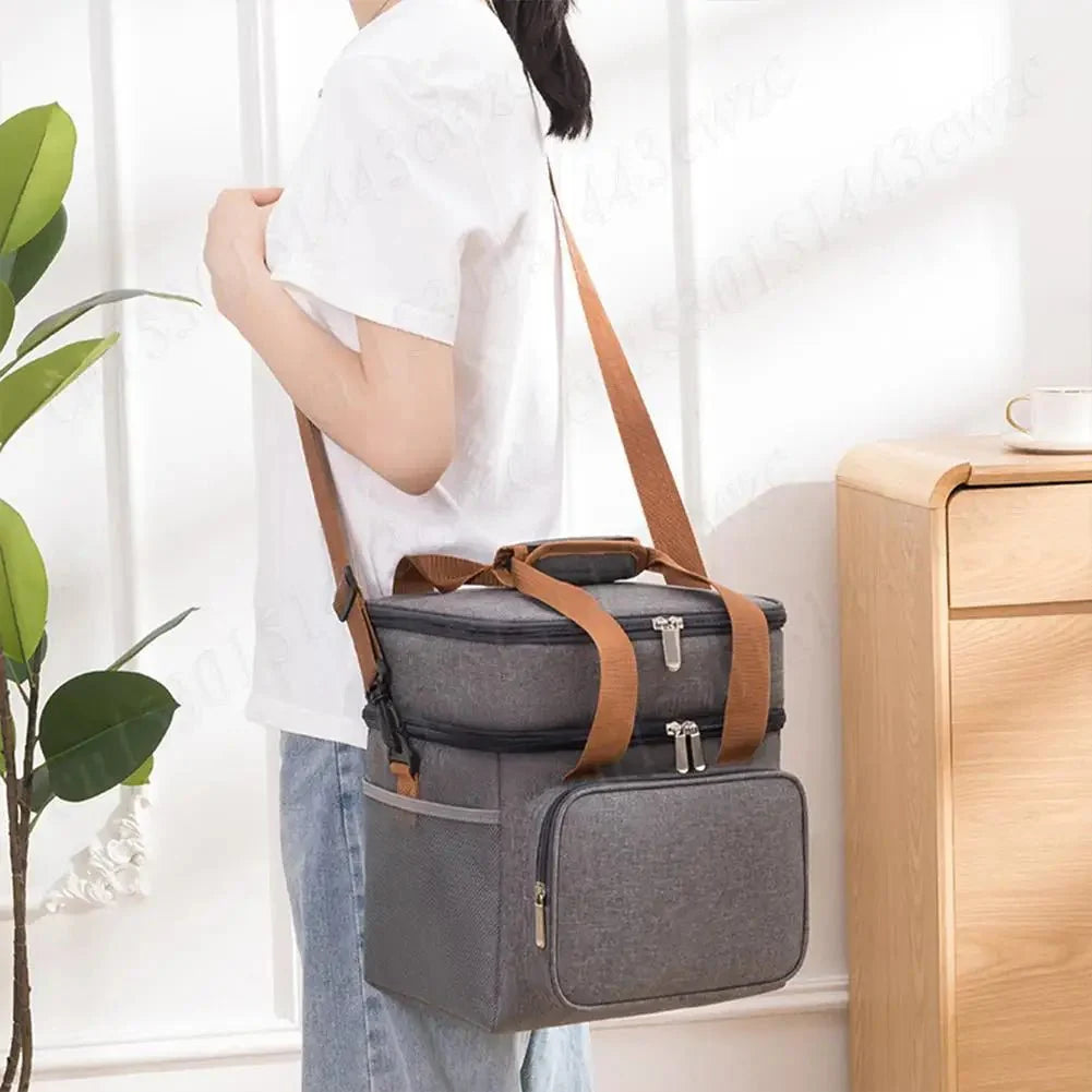 2-in-1 Insulated Lunch Bag for Multi Purpose