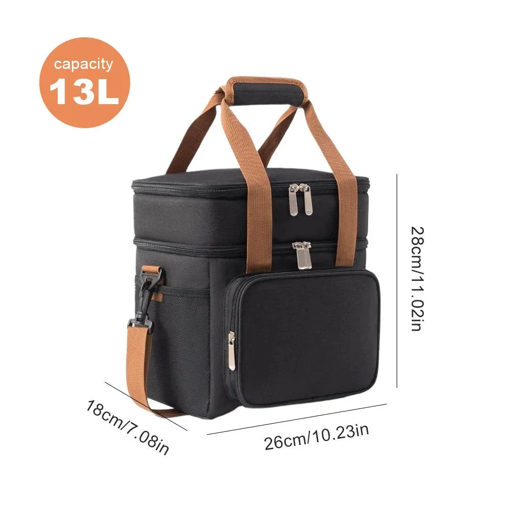 2-in-1 Insulated Lunch Bag for Multi Purpose