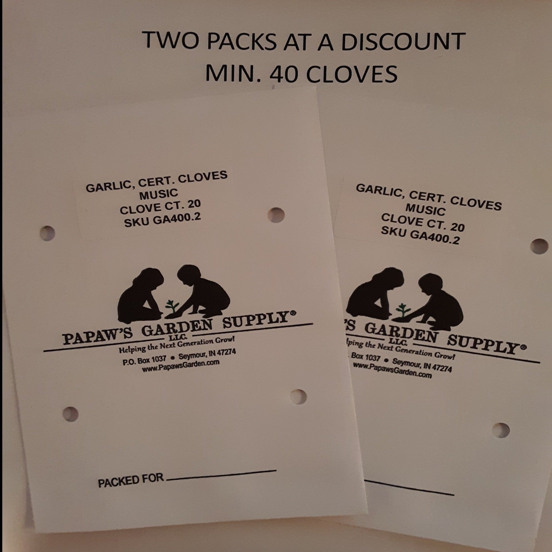 Music Certified Seed Garlic Cloves