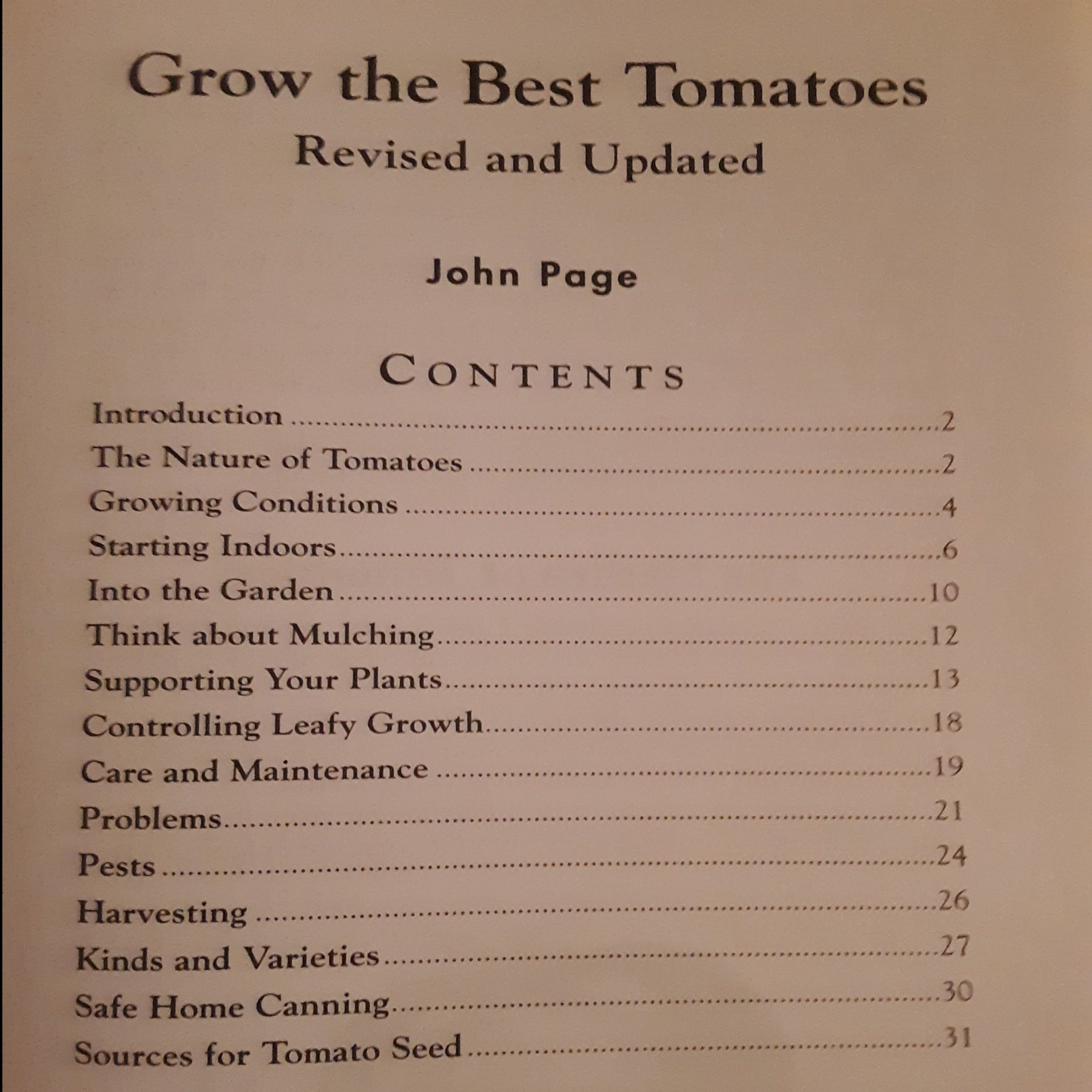 Book:  Growing the Best Tomatoes