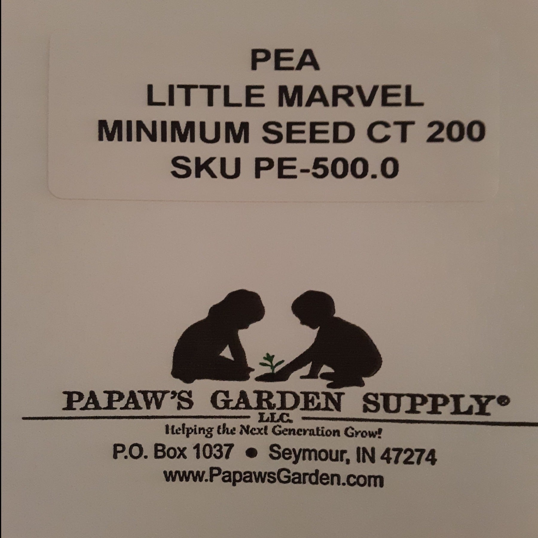 Little Marvel Bush Pea Seeds