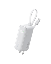 Anker Power Bank (30W, 5k,  Fusion, Built-In USB-C Cable)