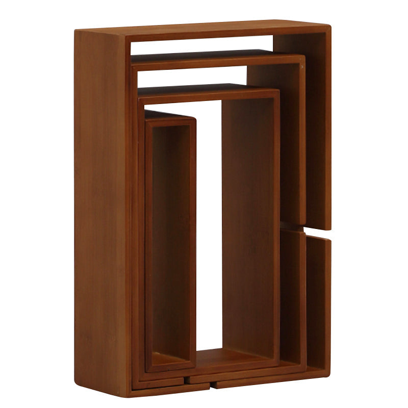Bamboo Curio Shrine | Tiered Display Shelf