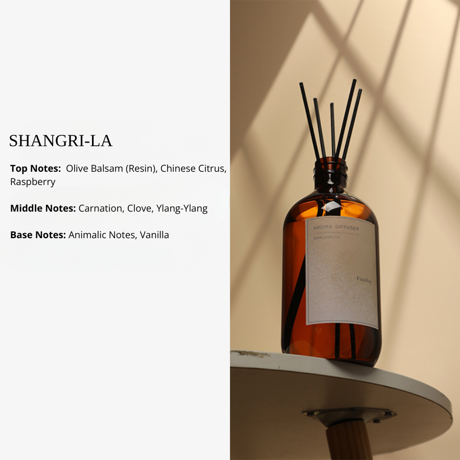New Household Fragrance Refill Liquid 500ml Large Bottle, Indoor Flameless Fragrance Diffuser Refill with Rattan Sticks, Home Fragrance Ornaments and Aroma Diffuser Scents