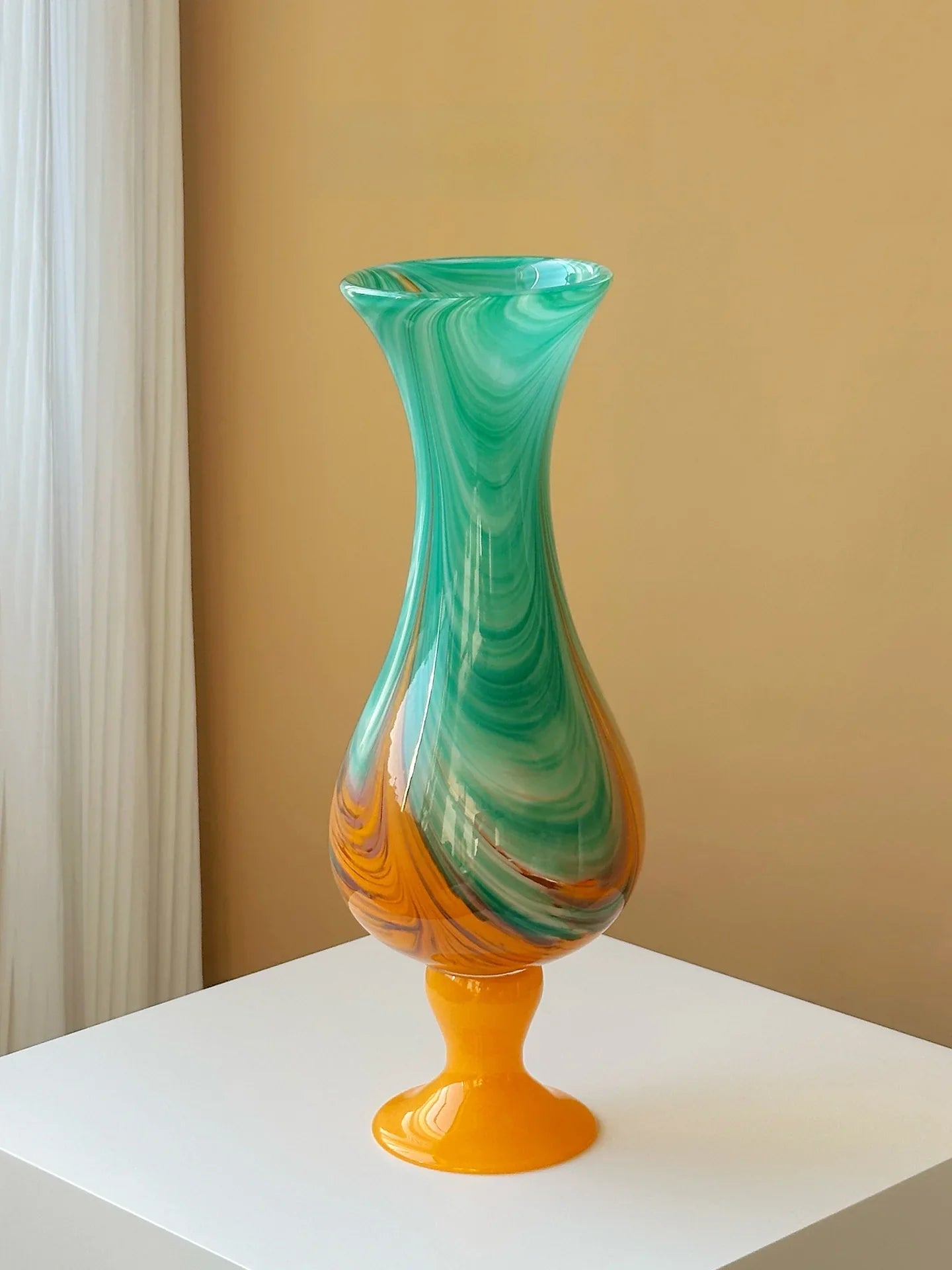 Luxury New Chinese Style Retro Glass Vase