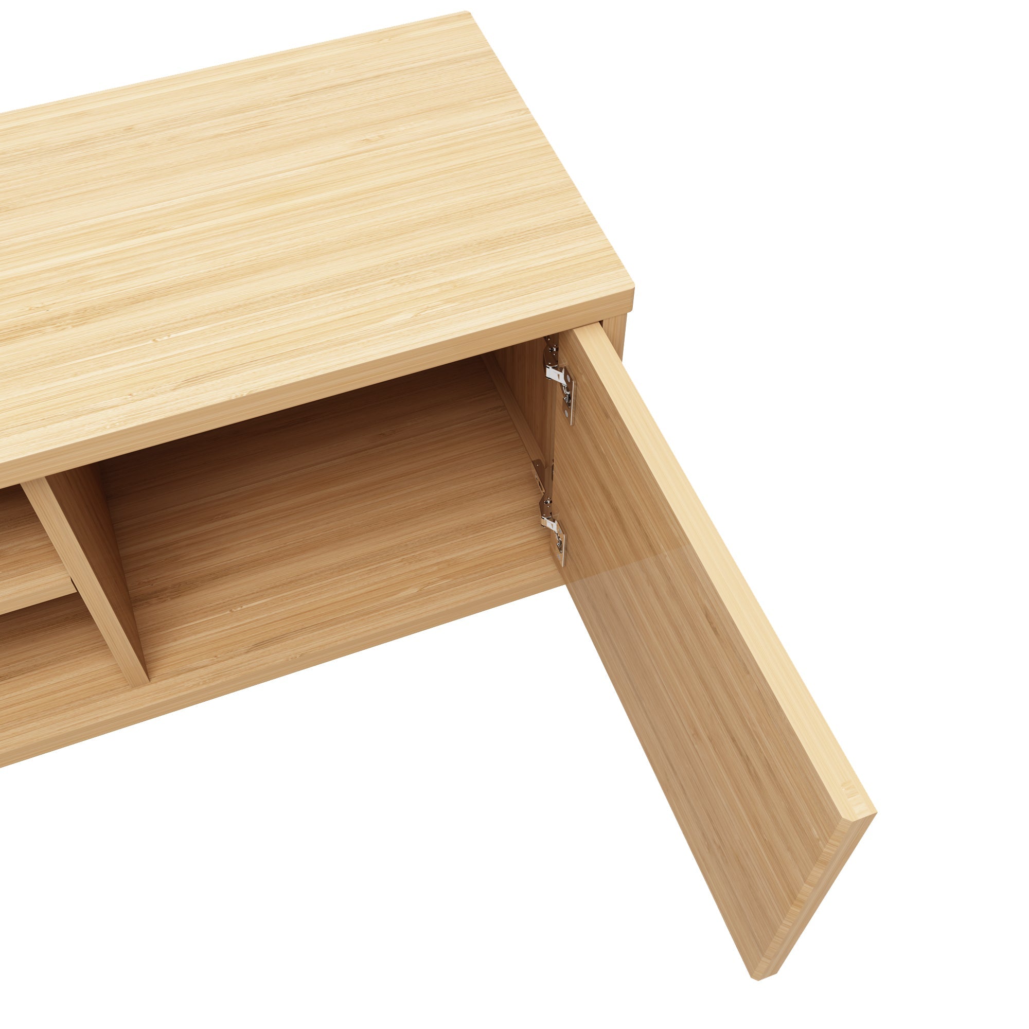Sustainable Bamboo TV Media Console (Natural Finish)