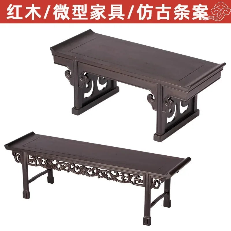 Redwood Chinese Altar Table – Display Stand for Buddha, Vases & Bonsai