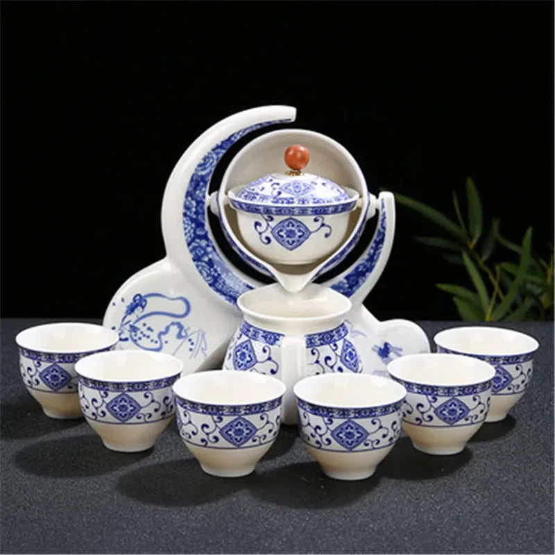 Chinese Portable Tea Set – Ceramic Travel Teapot & Cups in Carry Case