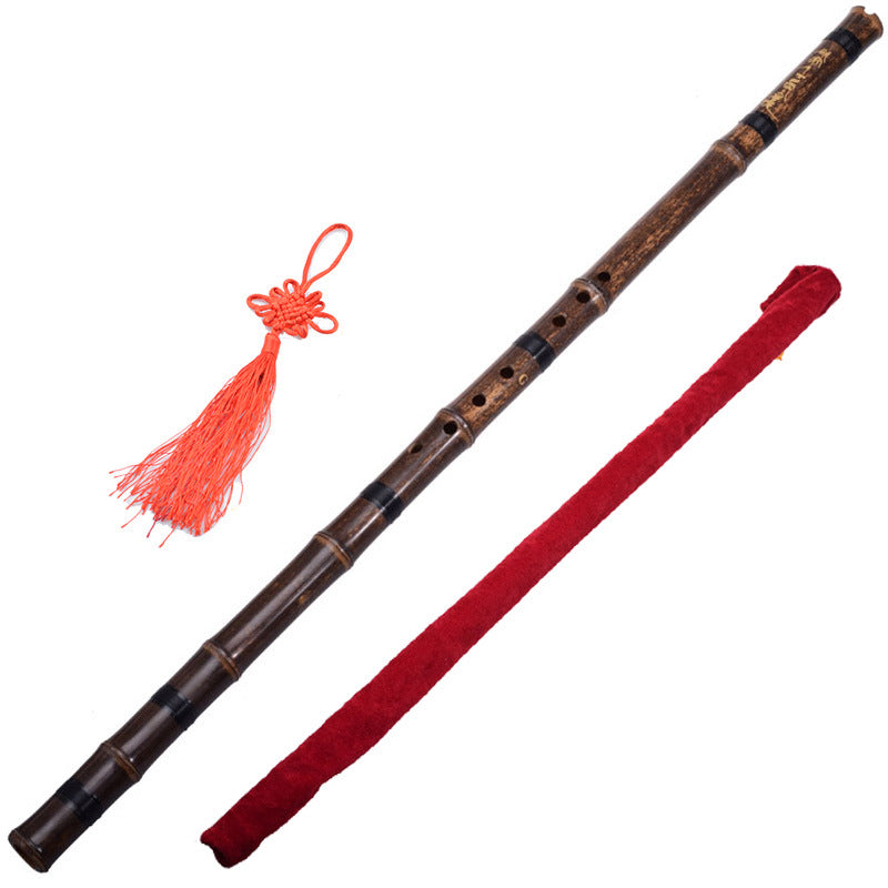 Zizhu Xiaoshu Purple Bamboo 8 Hole G, F Flute for Beginners