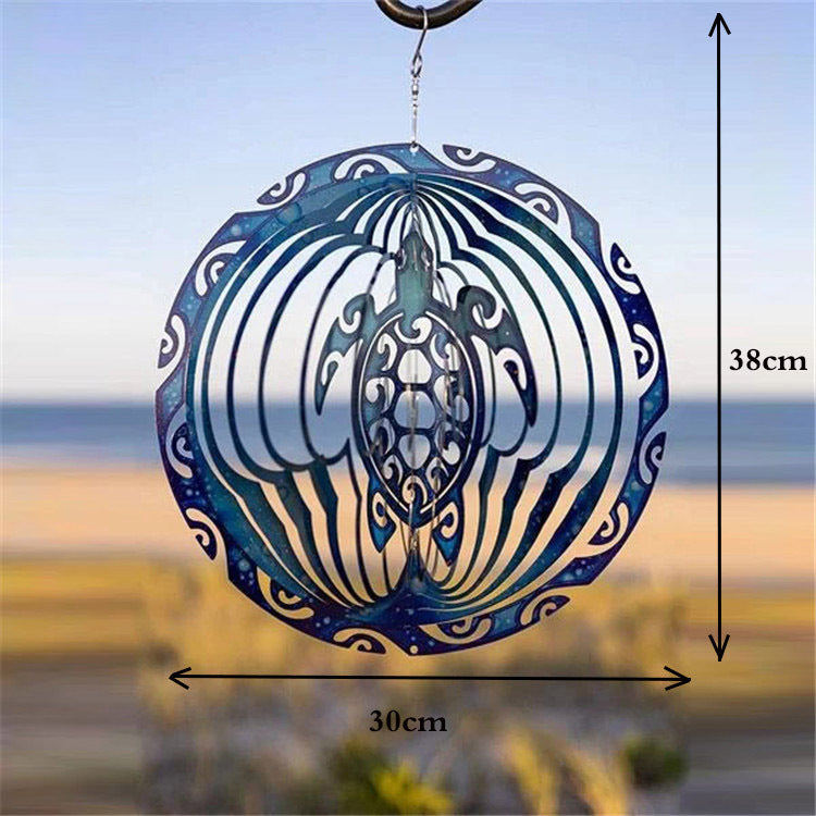 Zen 3D Ocean Blue Wind Chimes