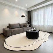 Japanese Minimalist Immitation Cashmere Living Room Carpet