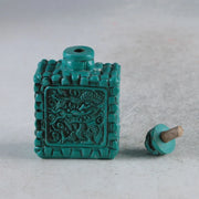 Chinese Resin Hand Carved Dragon Snuff Bottle