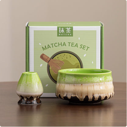 Ceramic Matcha Bowl Ceramic with Accessories