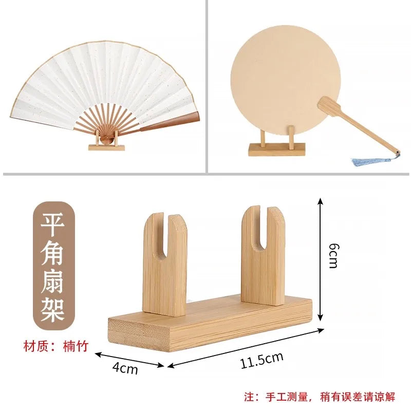 Solid Wood Fan Display Stand for Silk Folding & Round Fans