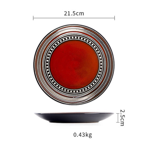 Vintage Japanese Style Ceramic Plates