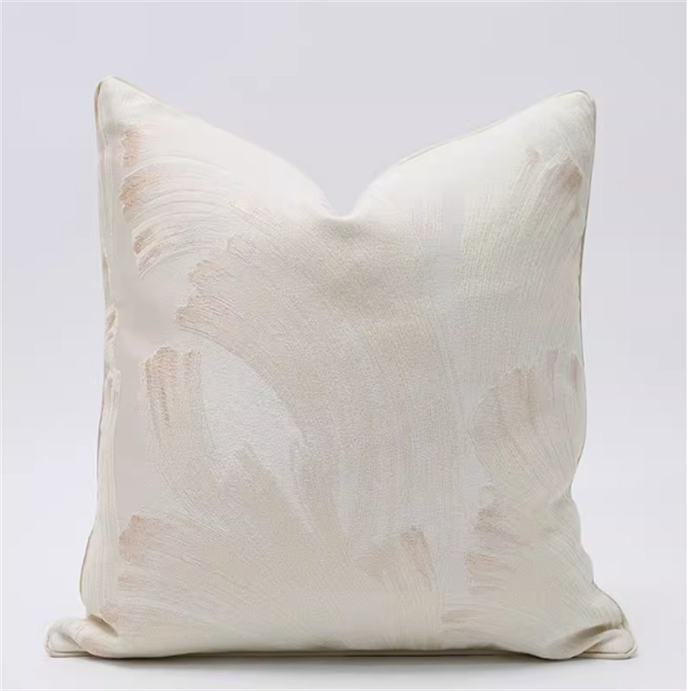 Asian Bamboo Leaf Embroidered Cushion (Cover or with Insert)