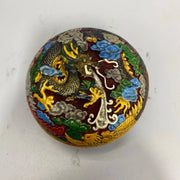 Antique Lacquerware Dragon Box – Qing-Style Hand-Painted (Collectible)