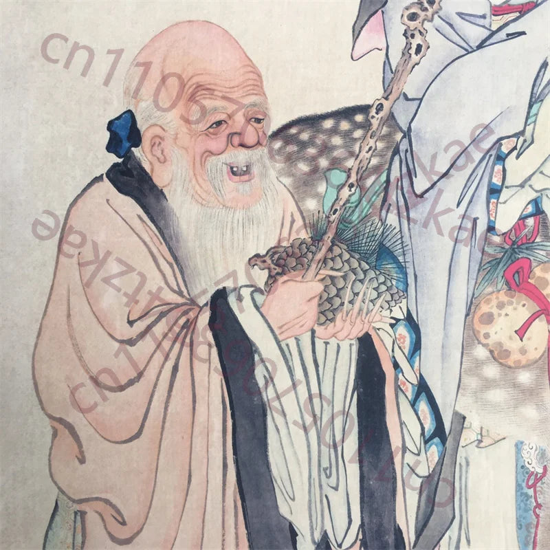 Ding Yunpeng Birthday Painting Scroll – Rice Paper Wall Art Slice