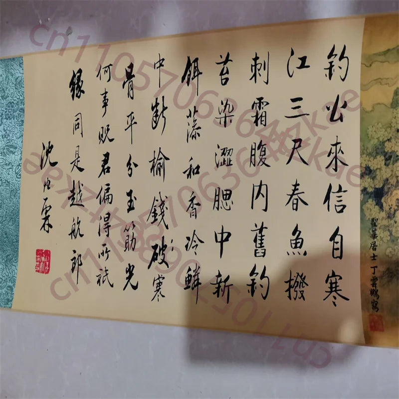 Old Chinese Long Scroll – Ding Yunpeng’s “Eight Immortals” Ink Painting