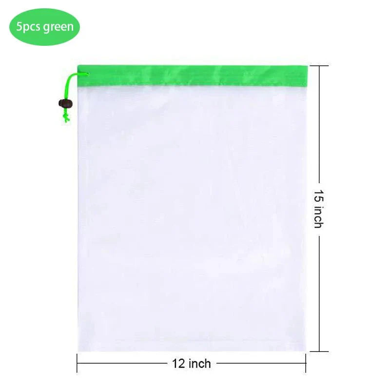 3 Sizes Reusable Mesh Produce Bag