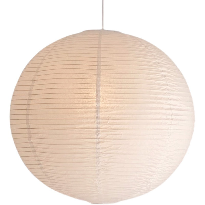 White Paper Lantern Shade – Minimalist Ceiling Pendant for Bedroom & Living Room