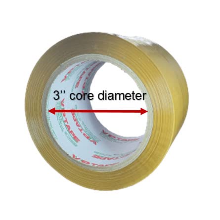 VPTAPE TAn Color Packing Tape, 3 Inch x 110 Yards, Thickness 2.0 Mil, Tan, 24 Rolls