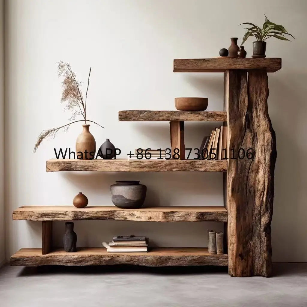 Old Elm Bogu Frame, Retro Duobao Pavilion Display Stand or Partition