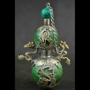 Green Jade Dragon & Phoenix Snuff Bottle – Chinese Collectible