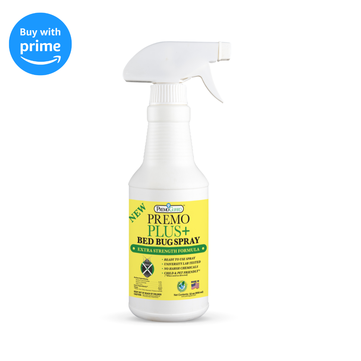 Bed Bug Plus - All Natural Non-Toxic - By Premo Guard