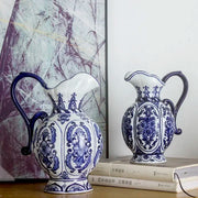 Exquisite Blue-and-White Porcelain Vase – Antique-Style Flower Container