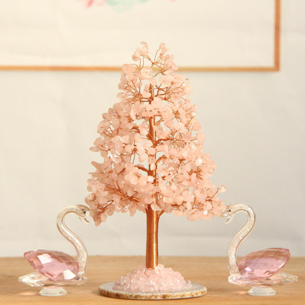 Natural Crystal Money Tree with Pachira Macrocarpa Agate