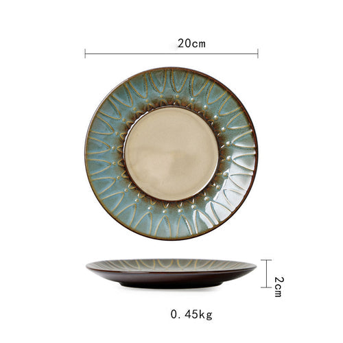 Vintage Japanese Style Ceramic Plates
