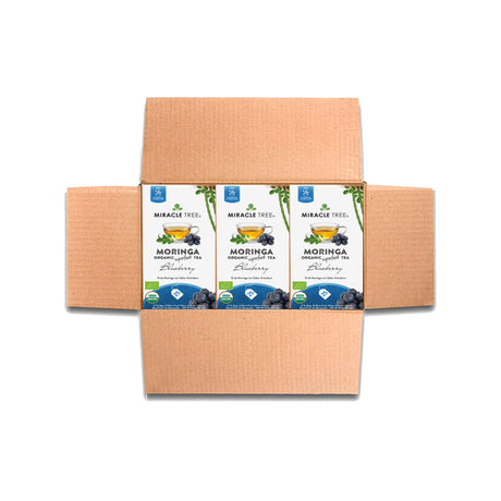 Organic Moringa Tea, Blueberry