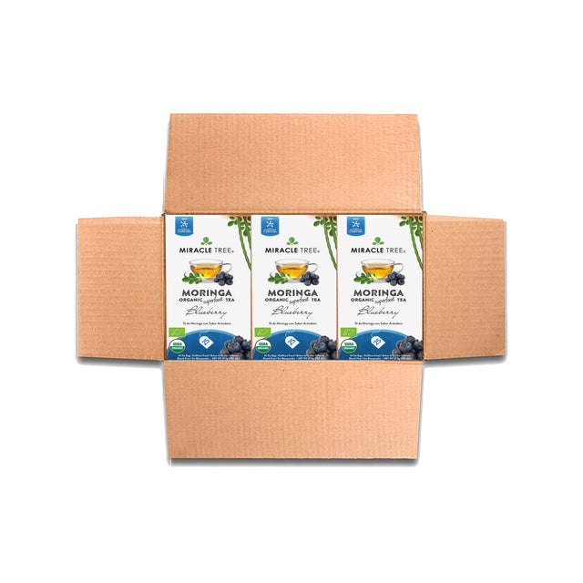 Organic Moringa Tea, Blueberry