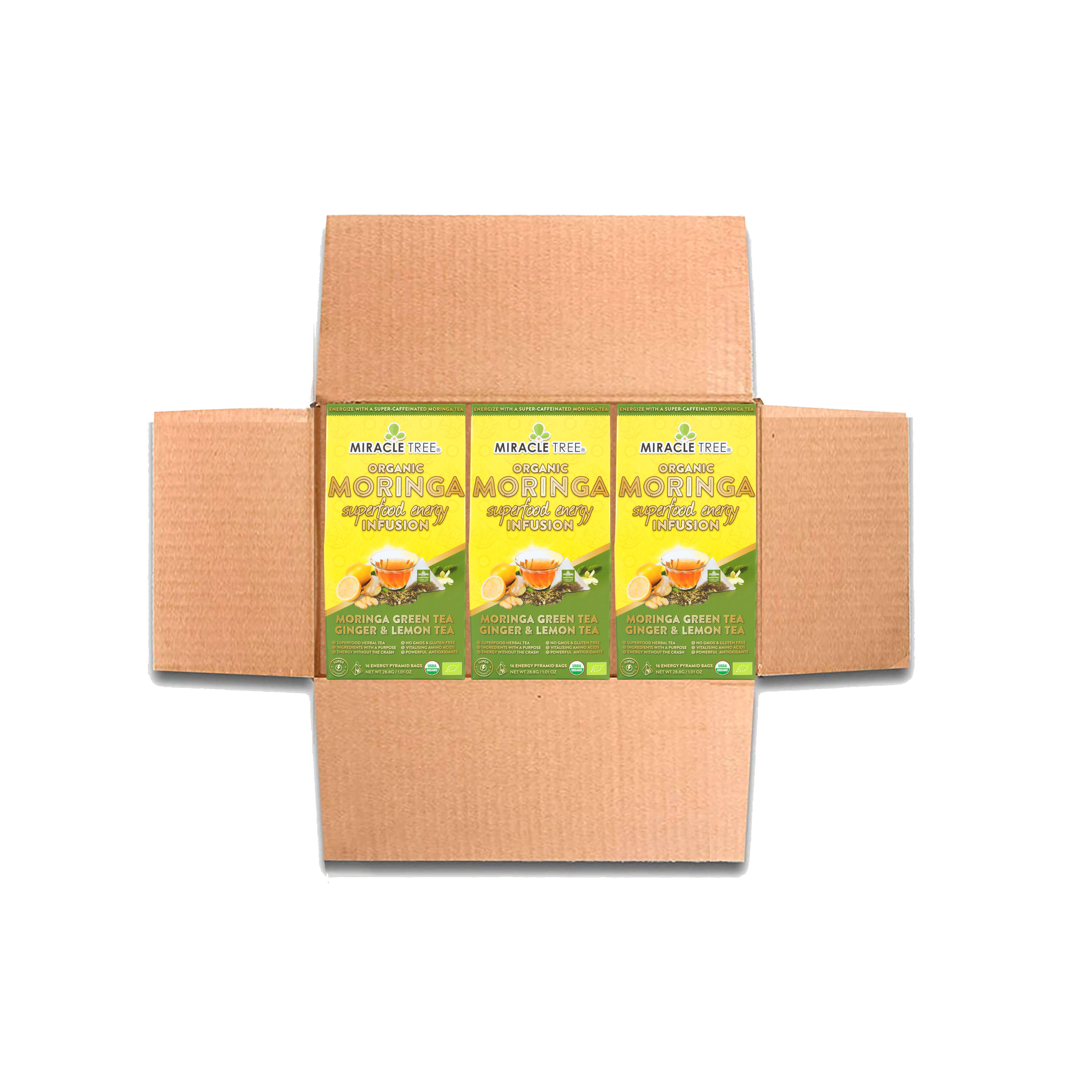 Moringa Energy Tea, Ginger Lemon