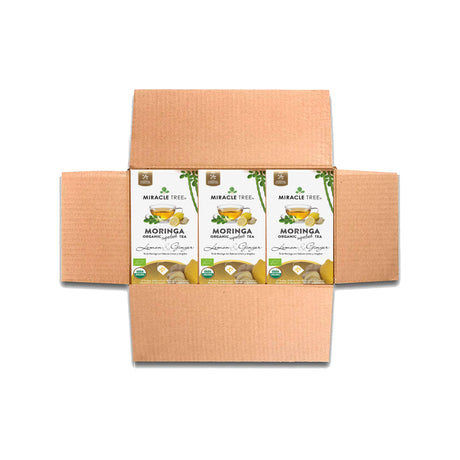 Organic Moringa Tea, Lemon & Ginger