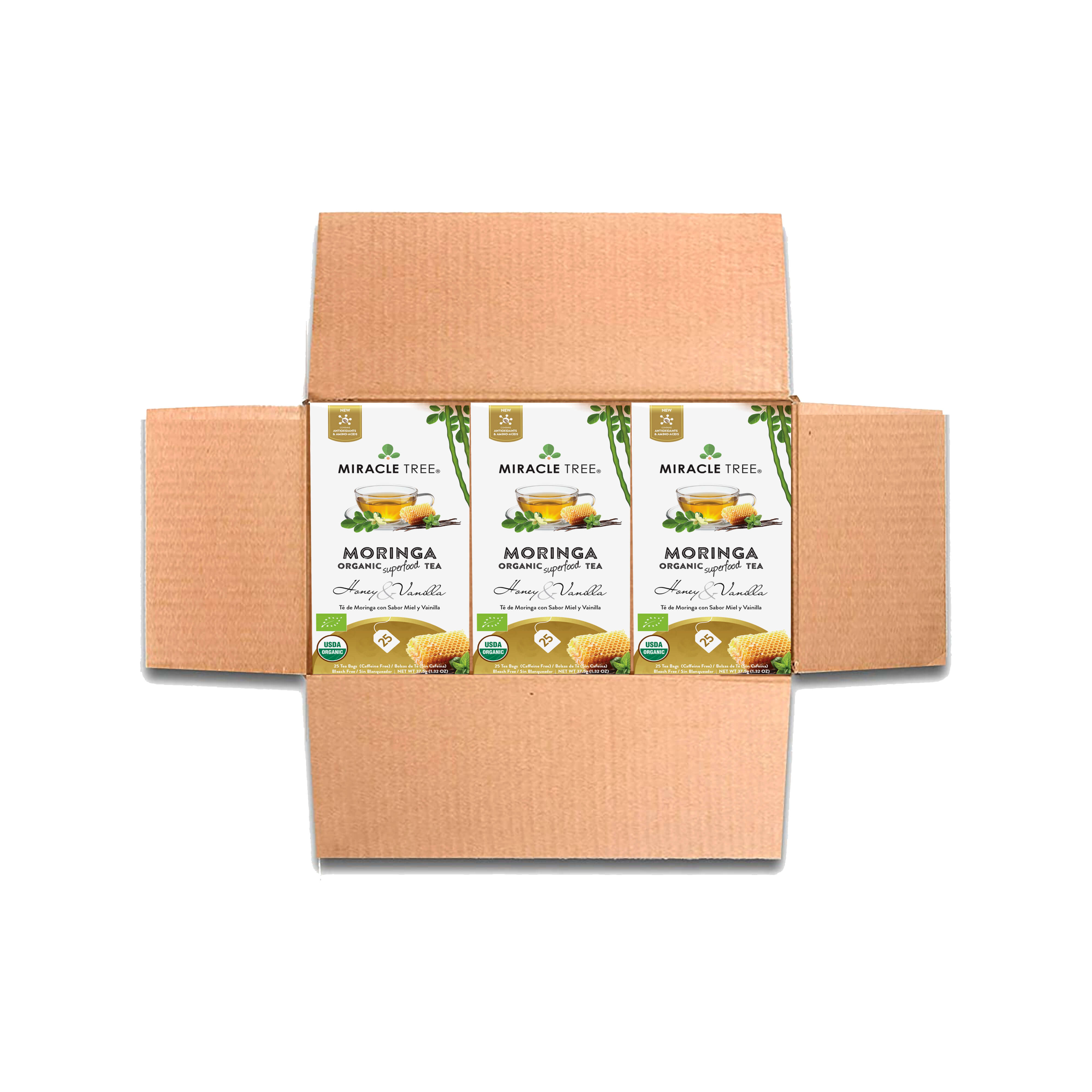 Organic Moringa Tea, Honey & Vanilla