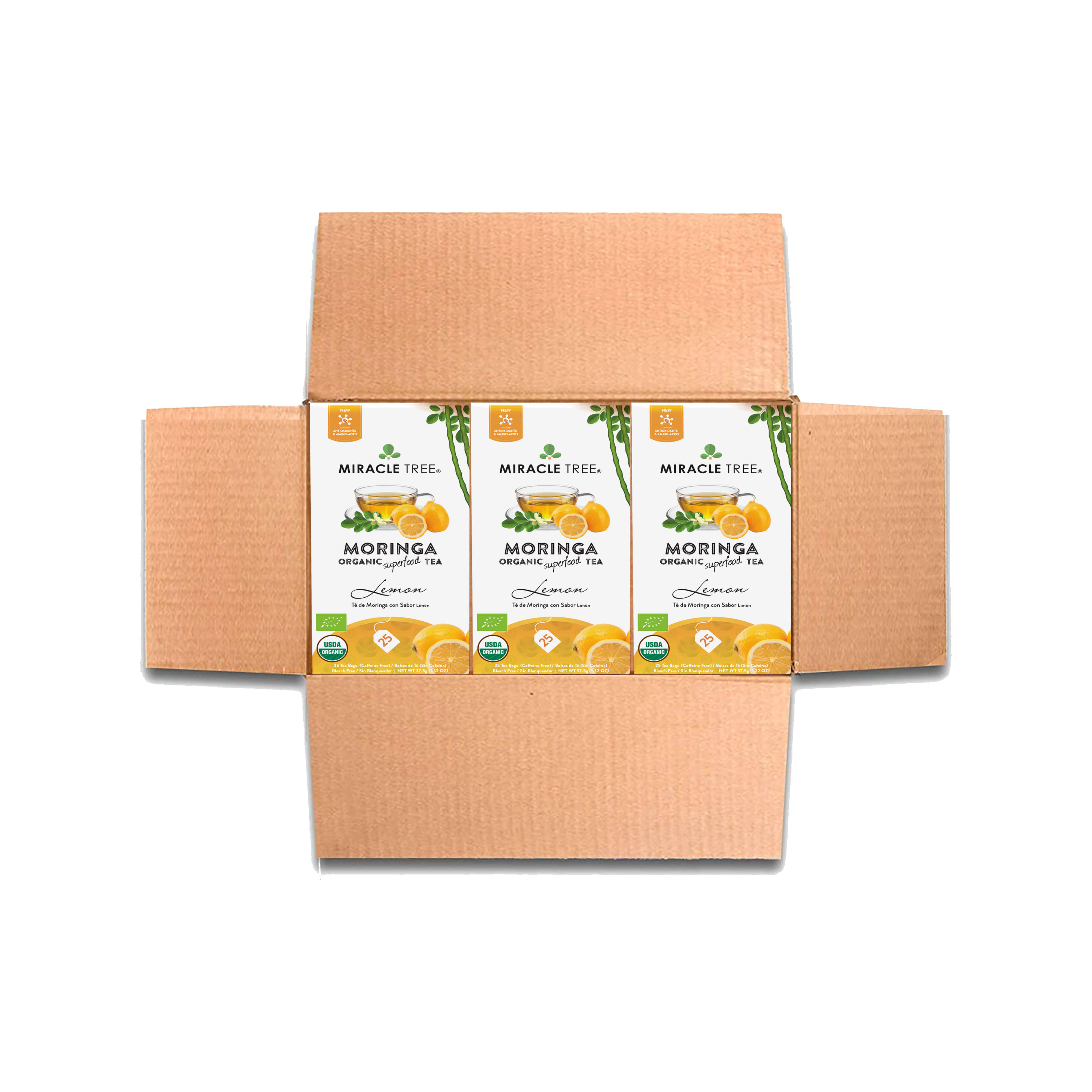 Organic Moringa Tea, Lemon