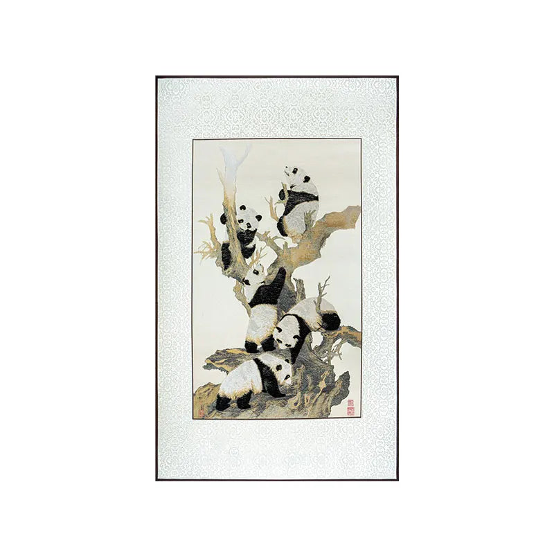 Shu Jiang Jin Yuan Silk Scroll – Framed Chinese Painting for Home Decor