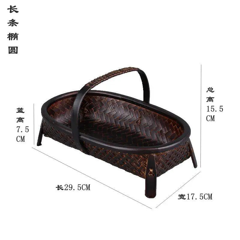 Bamboo & Lacquer Tea Set Storage Box – Chinese Tea Organizer