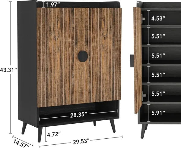 Sturdy Asian Style Shoe Cabinet