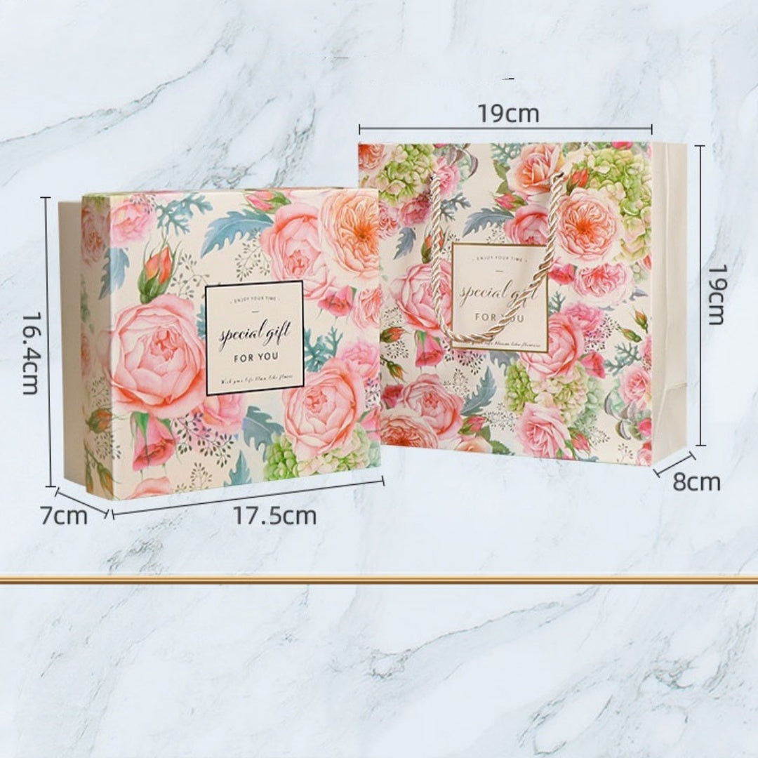 Yunnan Pu’er Double Rose Brick Tea – Compressed Tea & Gift Box Set